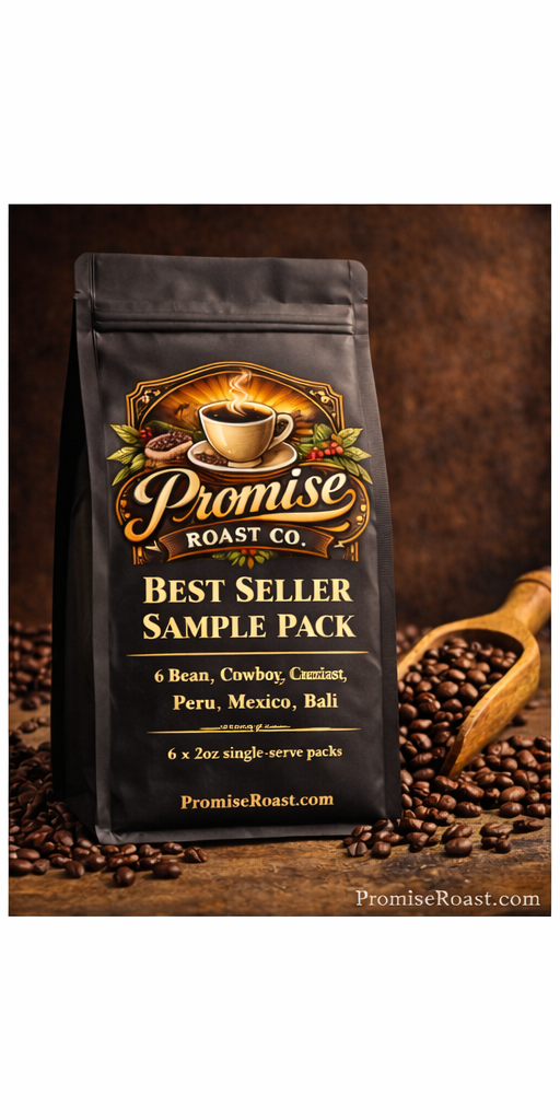 Best Sellers Sample Pack: 6Bean, Cowboy, Breakfast, Peru, Mexico, Bali - Image 2