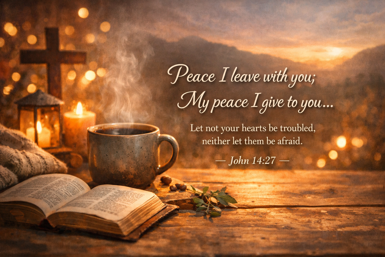 God promises: Peace that holds you steady