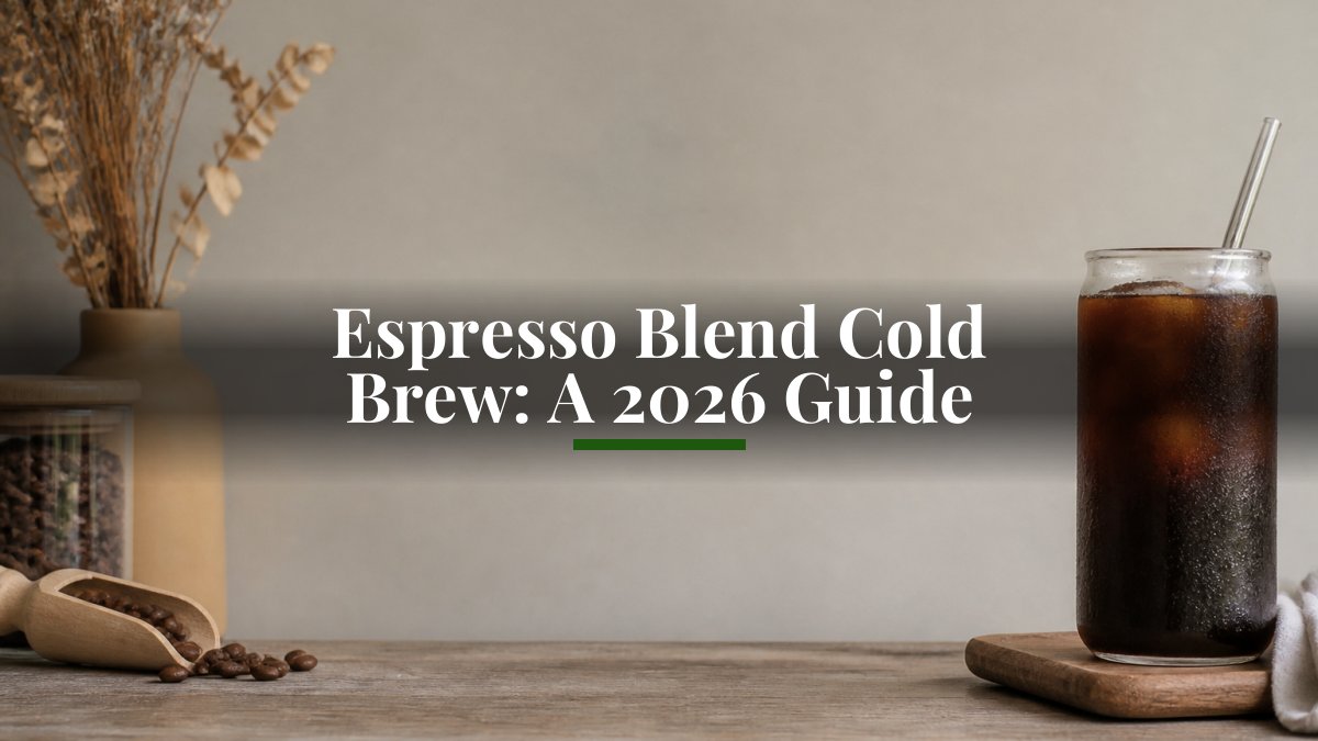 Espresso Blend Cold Brew: A 2026 Guide